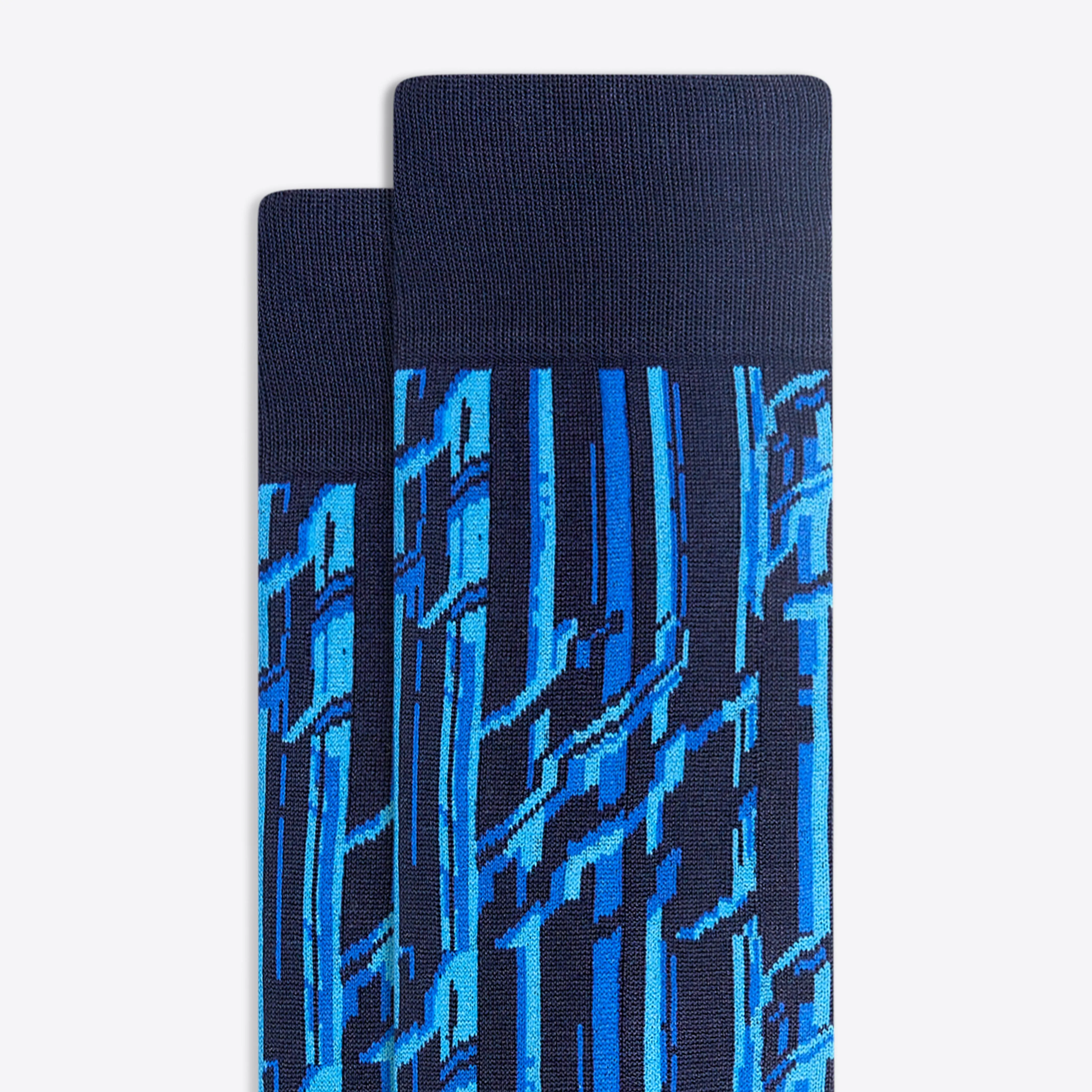 Abstract Mid-Calf Socks