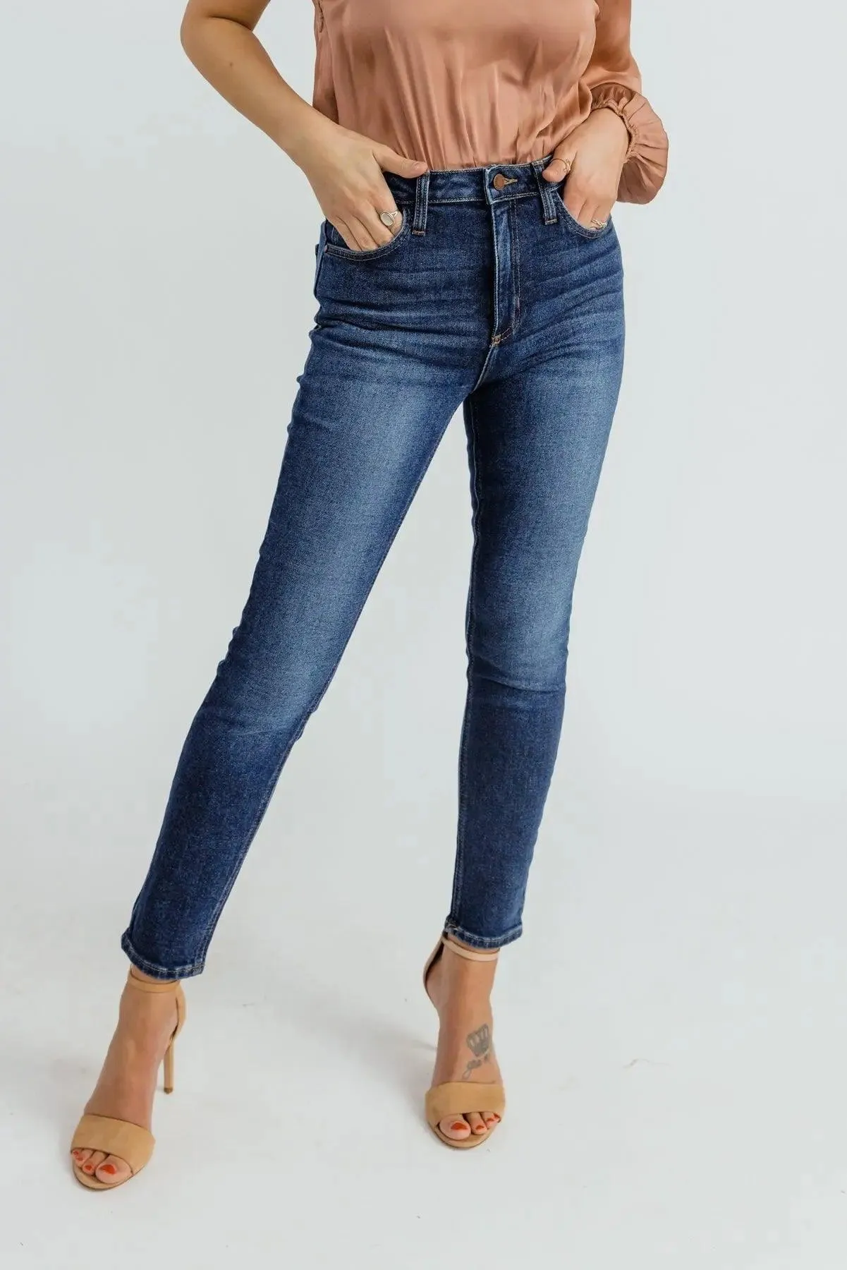 Ashby Dark Wash Skinny Jeans