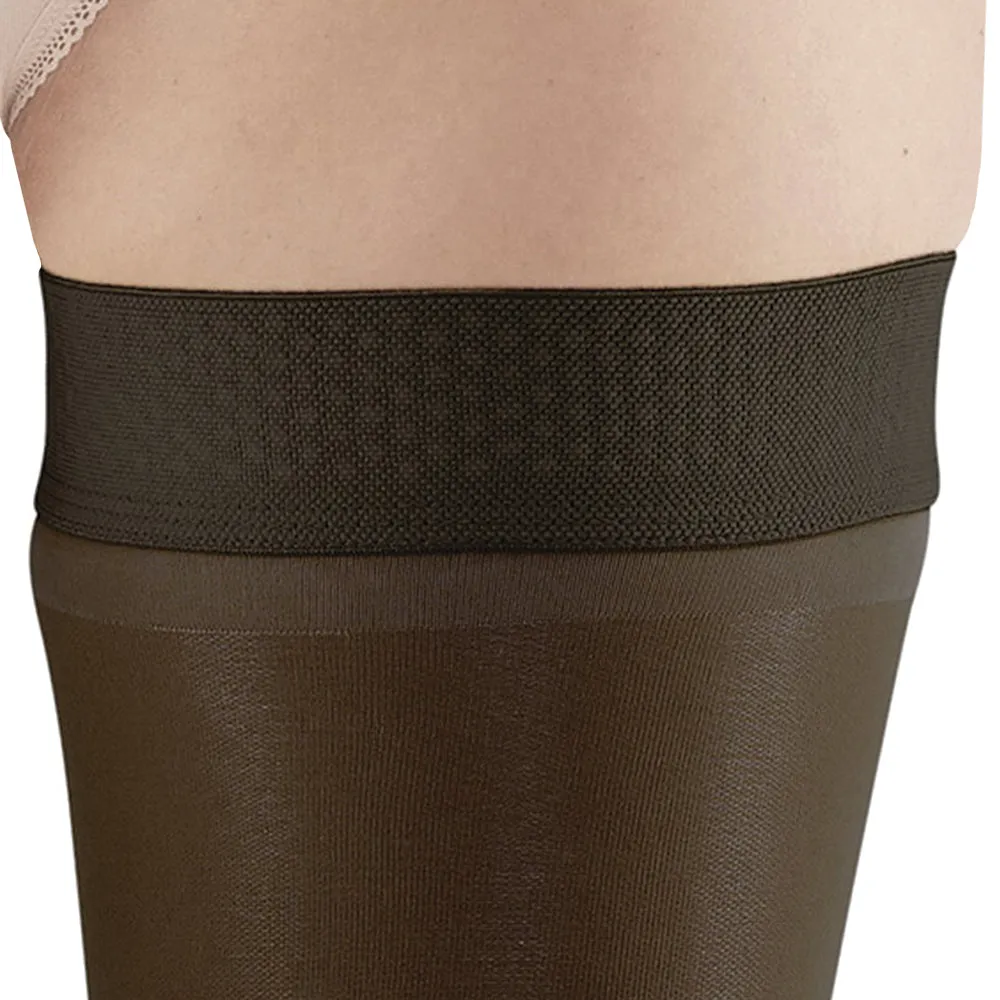 AW Style 366 Signature Sheers Open Toe Thigh Highs w/Sil. Dot Band - 30-40 mmHg