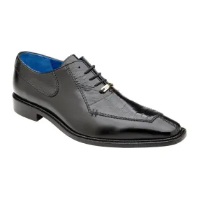 Belvedere Men's Dress Formal Shoes Biagio Black Ostrich Leg , Italian Calf B13