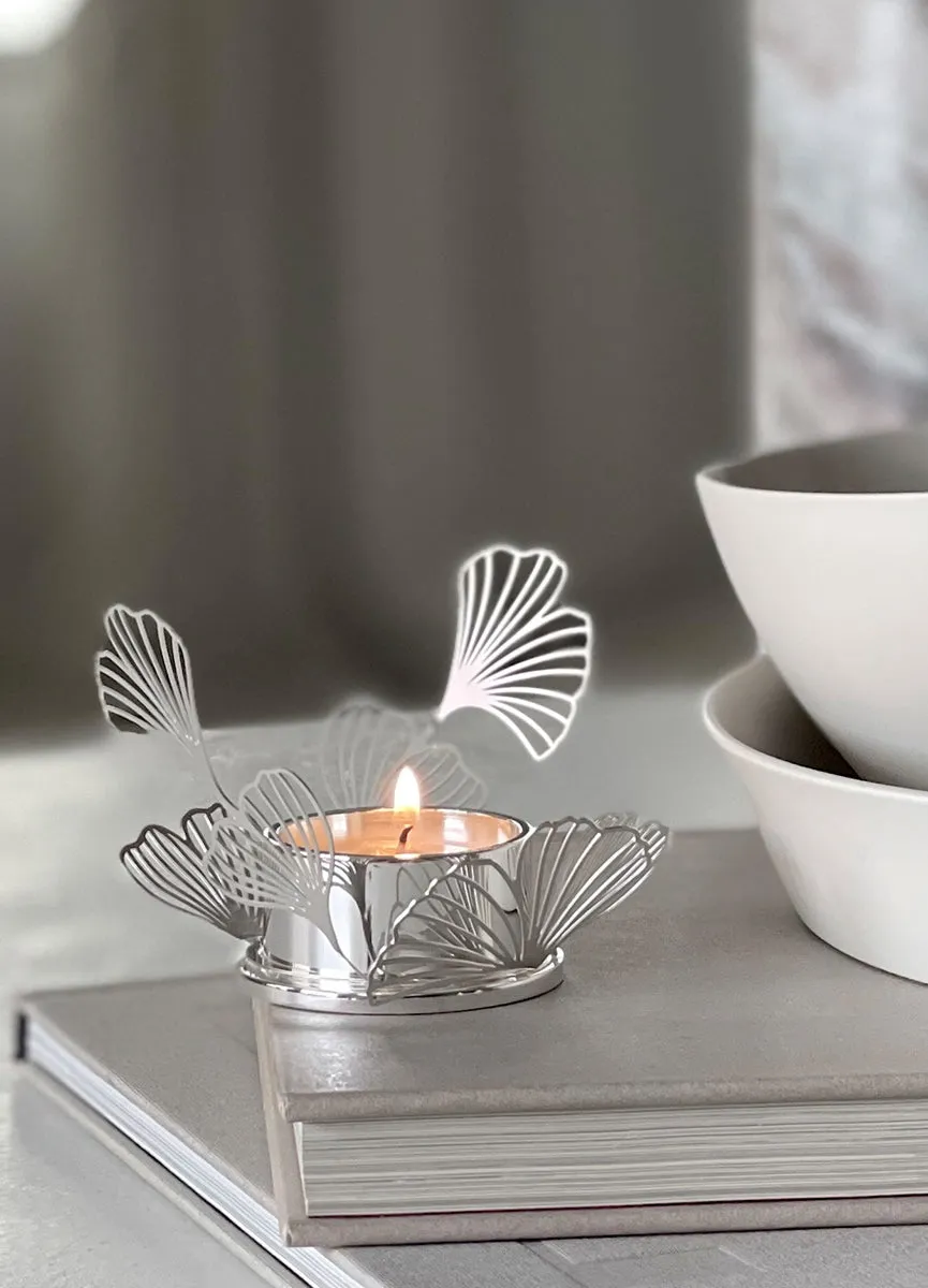 Candleholder | Silver BK.FLWR | Tealight | Bernadotte & Kylberg