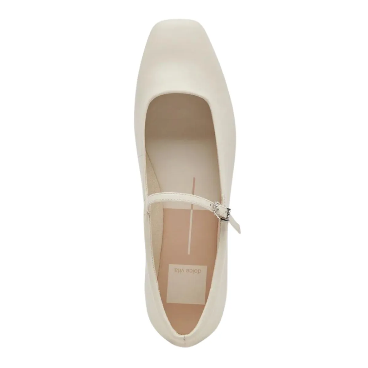 Dolce Vita Women's Reyes Ballet Flats Ivory Leather