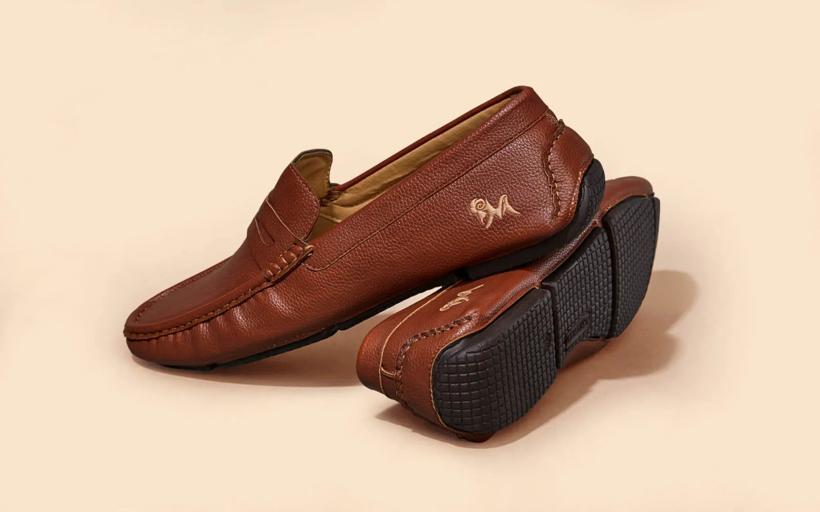 Dress Loafers : Tan