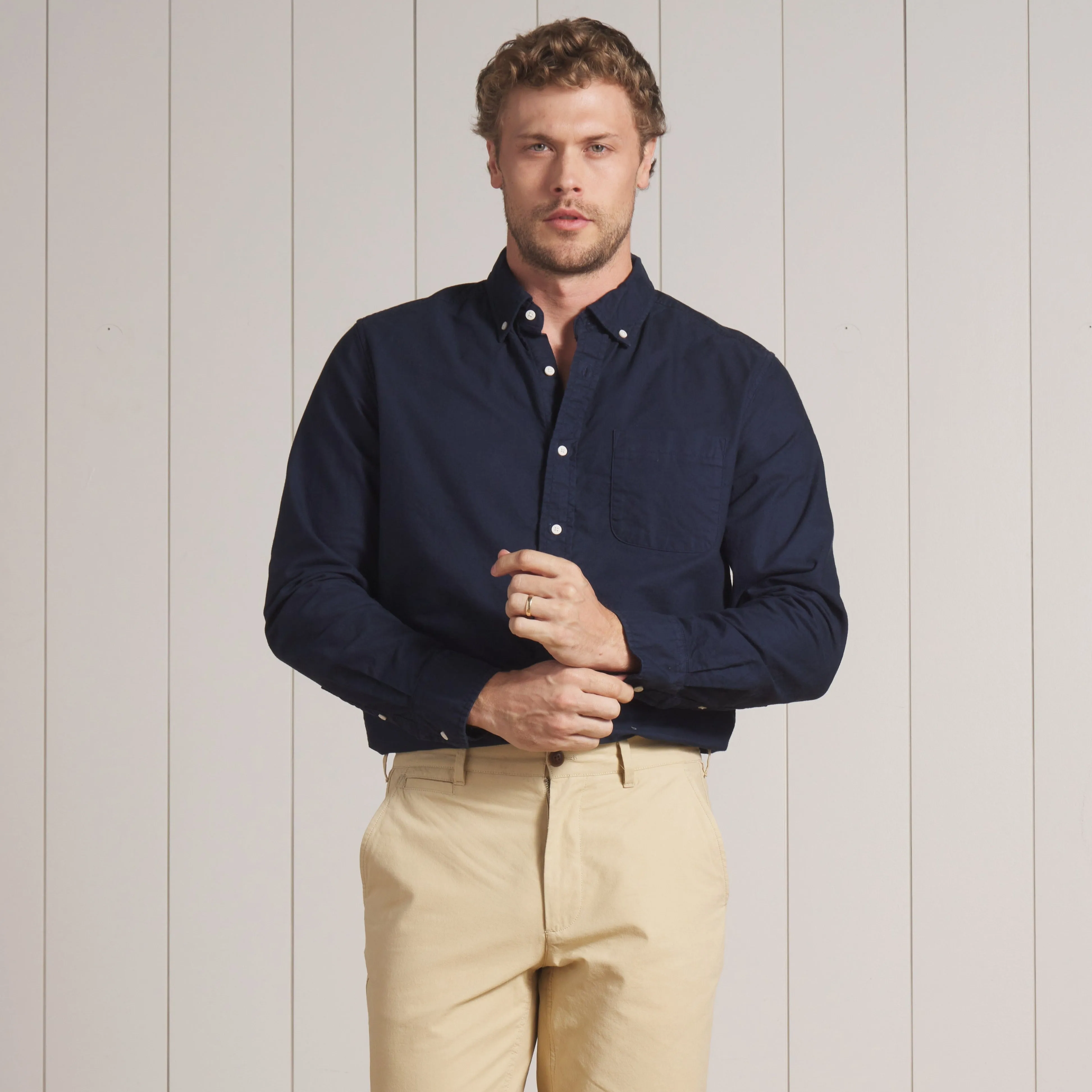 Eagle Creek Vintage Oxford Shirt - Navy