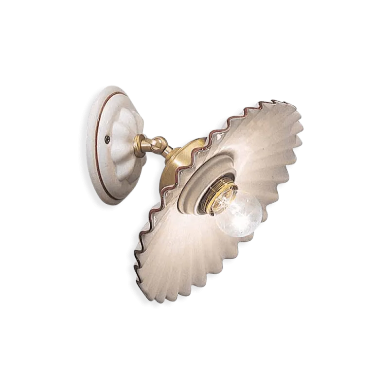 Elegant Glossy Ceramic Adjustable Wall Light