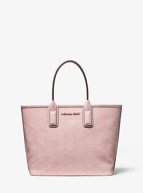 Jodie Small Logo Jacquard Tote Bag