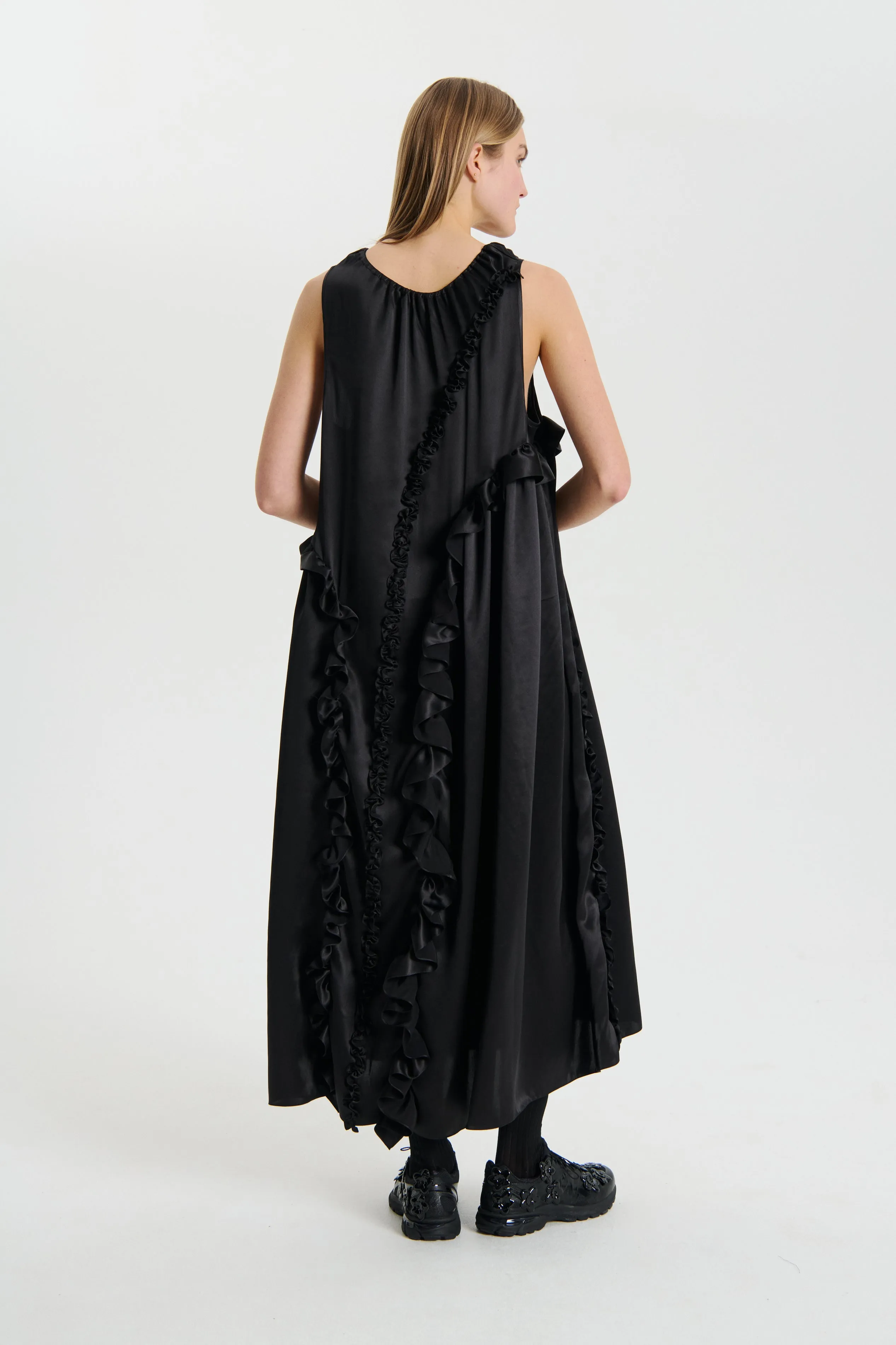 OPAL | DRESS SILK SATIN BLACK