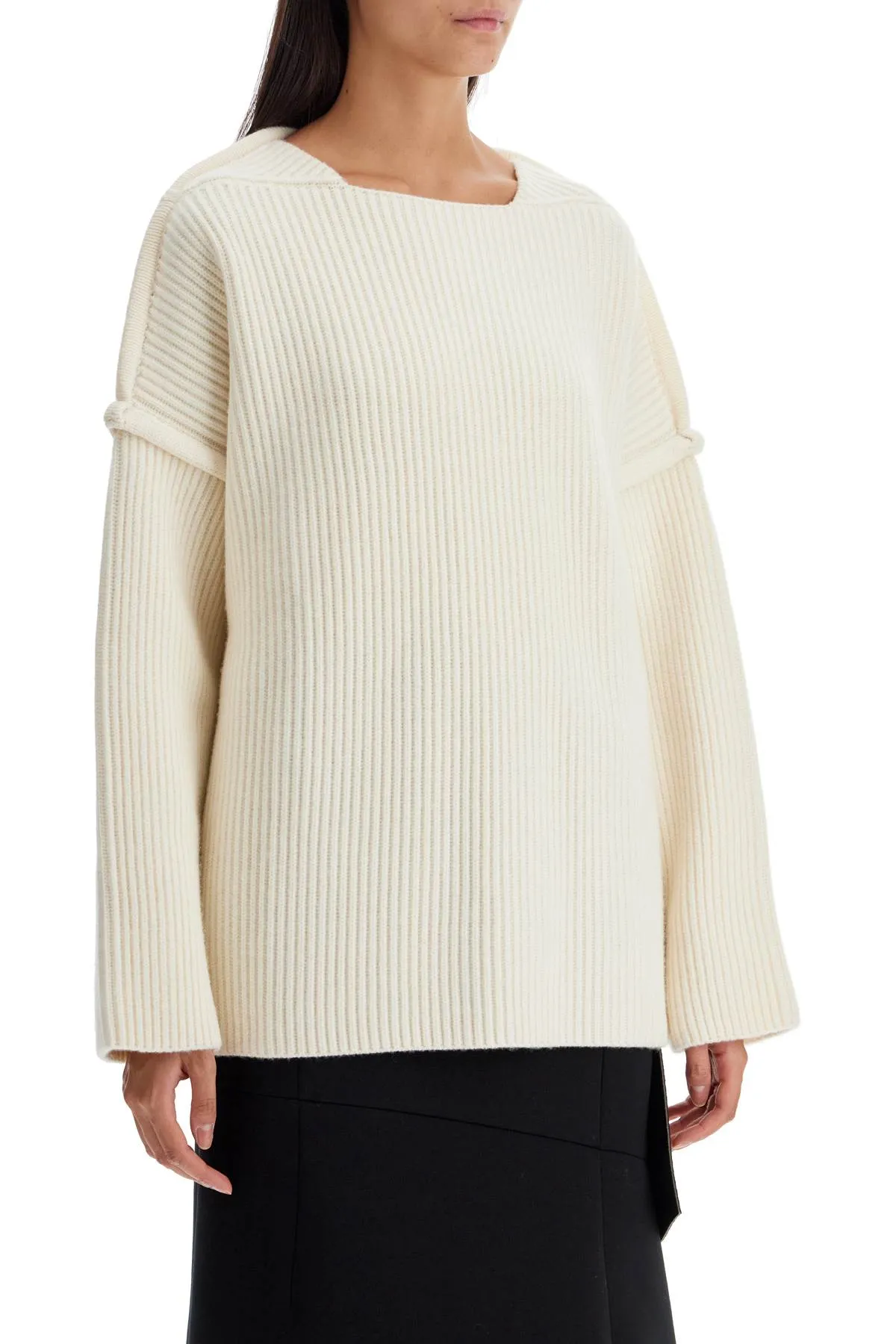 OVERSIZED RIBBED KNIT PUL