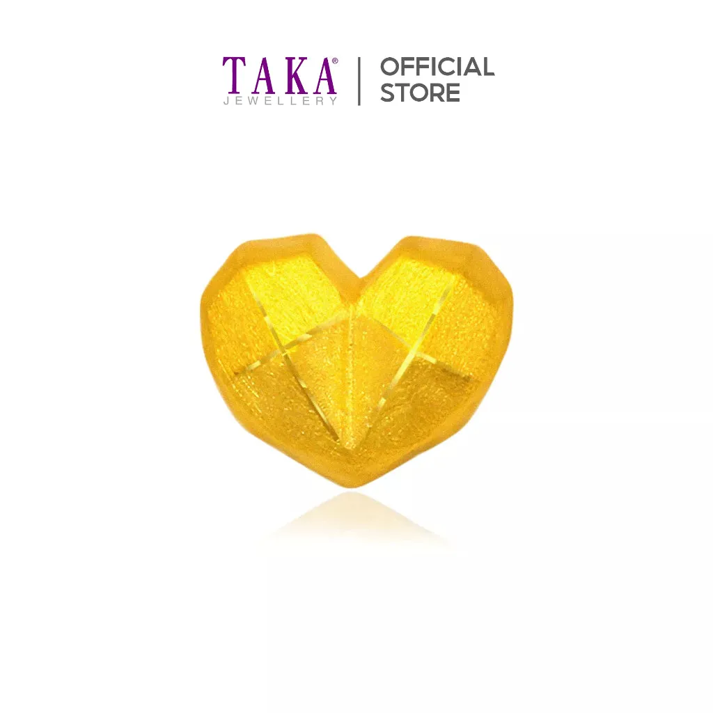 TAKA Jewellery 999 Pure Gold Charm Heart