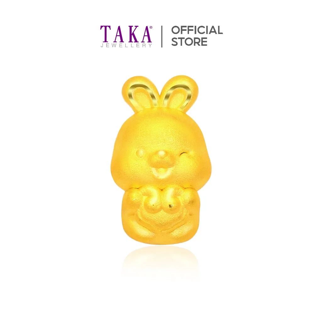 TAKA Jewellery 999 Pure Gold Charm Rabbit