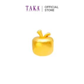 TAKA Jewellery 999 Pure Gold Mini Apple Charm