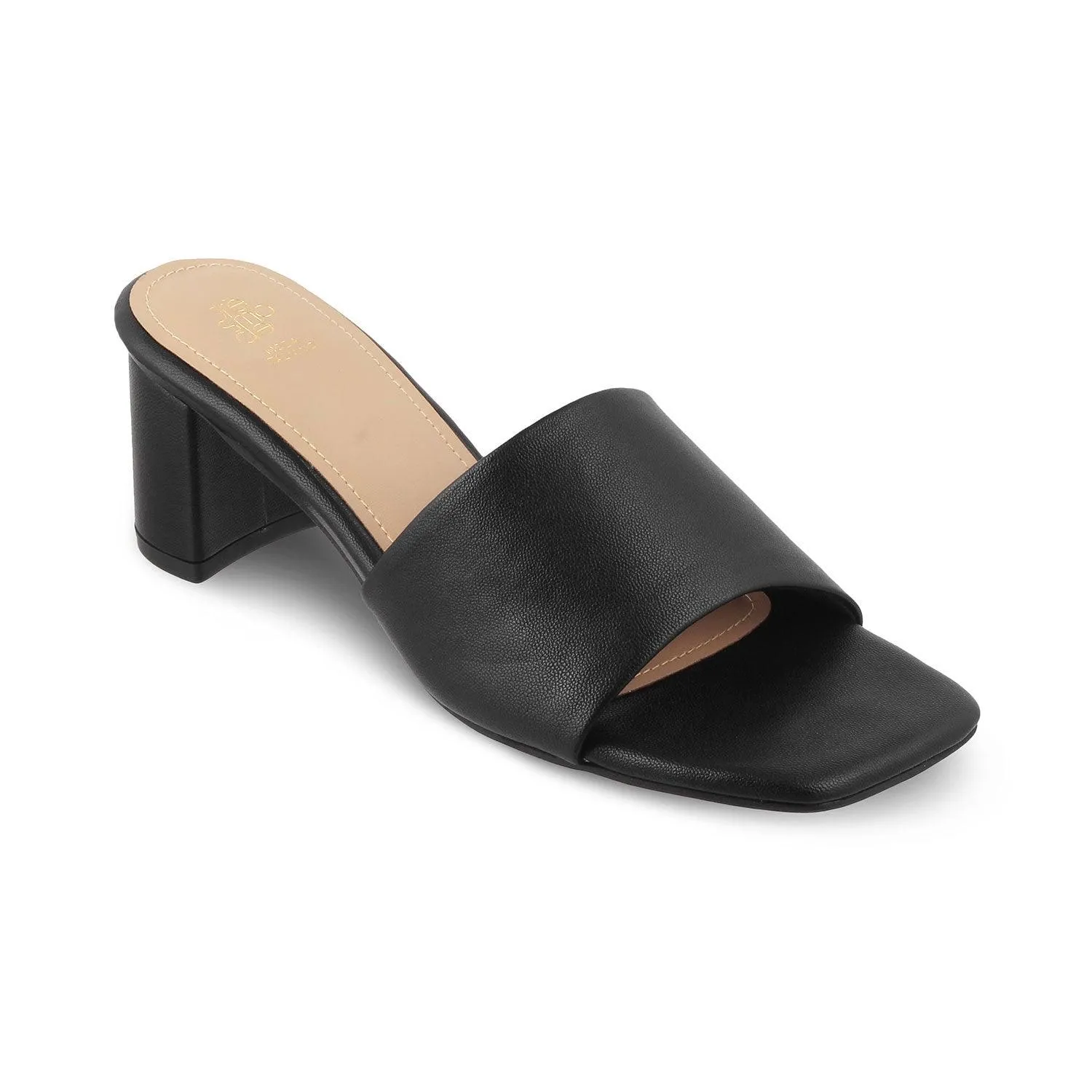 The Bariz Black Women's Casual Block Heel Sandals Tresmode