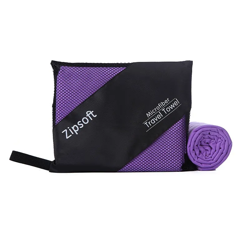 Zipsoft Microfiber Beach Towel | Quick Drying, Lightweight, and Versatile | Perfect for Travel, Sports, Beach, Yoga, and Spa | 2021 Collection