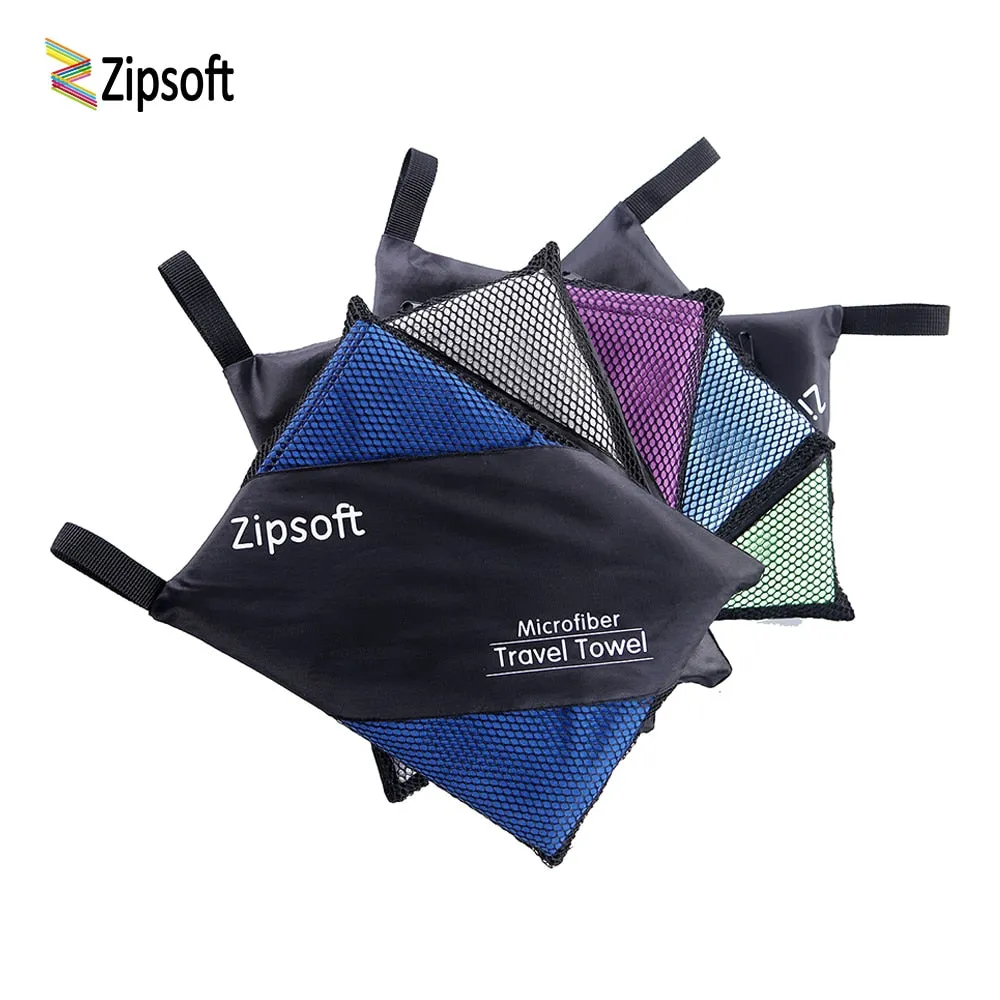 Zipsoft Microfiber Beach Towel | Quick Drying, Lightweight, and Versatile | Perfect for Travel, Sports, Beach, Yoga, and Spa | 2021 Collection